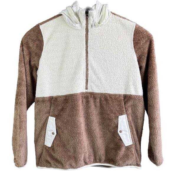 MARMOT Homestead ½‑Zip Sherpa Fleece Hoodie W/L – Colorblock Gorpcore Pullover - Picture 1 of 14